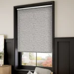 Turin Blackout Brushed Silver Roller Blind Dubai
