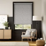 Turin Blackout Brushed Silver Roller Blind in Dubai