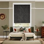 Turin Blackout Onyx Roller Blind in Dubai