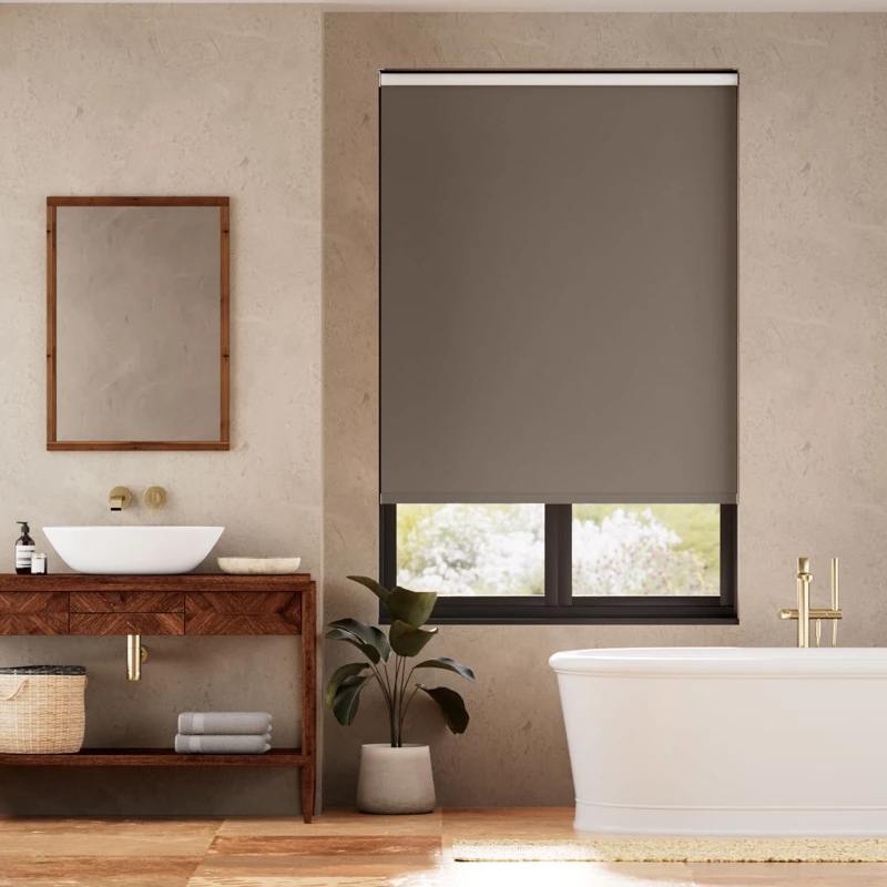 Verona Blackout Espresso Roller Blind in Dubai