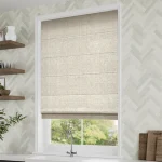 Bijou Linen Oatmeal Roman Blind Dubai