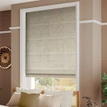 Canterbury Velvet Cream Roman Blind Dubai