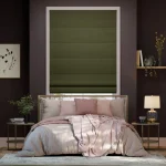 Canterbury Velvet Moss Green Roman Blind in Dubai