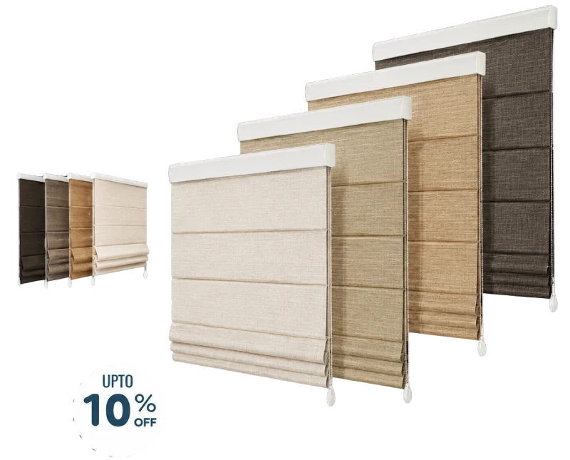 Choose Different Color of Roman Blinds for yours Homes