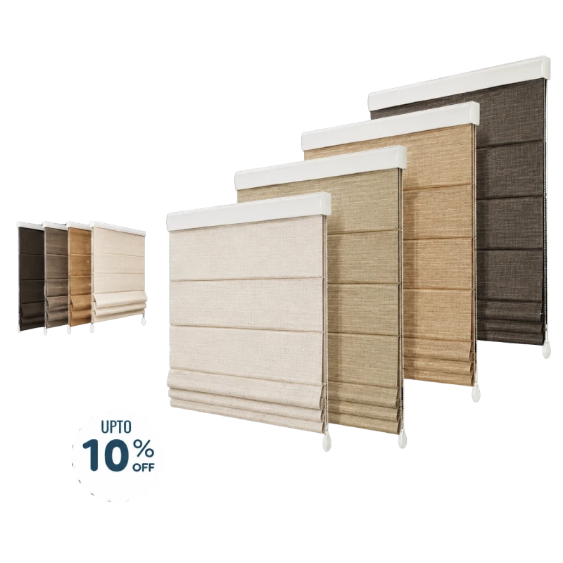 Choose Different Color of Roman Blinds for yours Homes