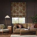 Congo Velvet Jewel Wine Roman Blind in Dubai