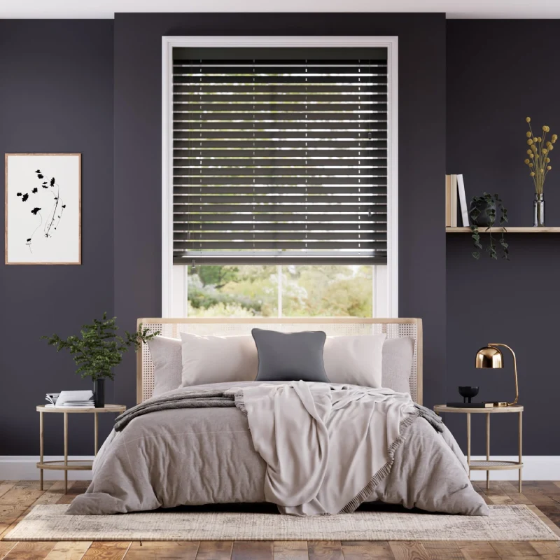 Cosmopolitan Victorian Grey Wooden Blind in Dubai