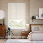 Lucca Stripe Oatmeal Roman Blind in Dubai