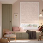 Mitsi Shadow Blush & Chalk Roman Blind in Dubai