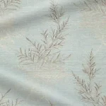 Moonlit Fern Faux Silk Pastel Blue Roman Blind