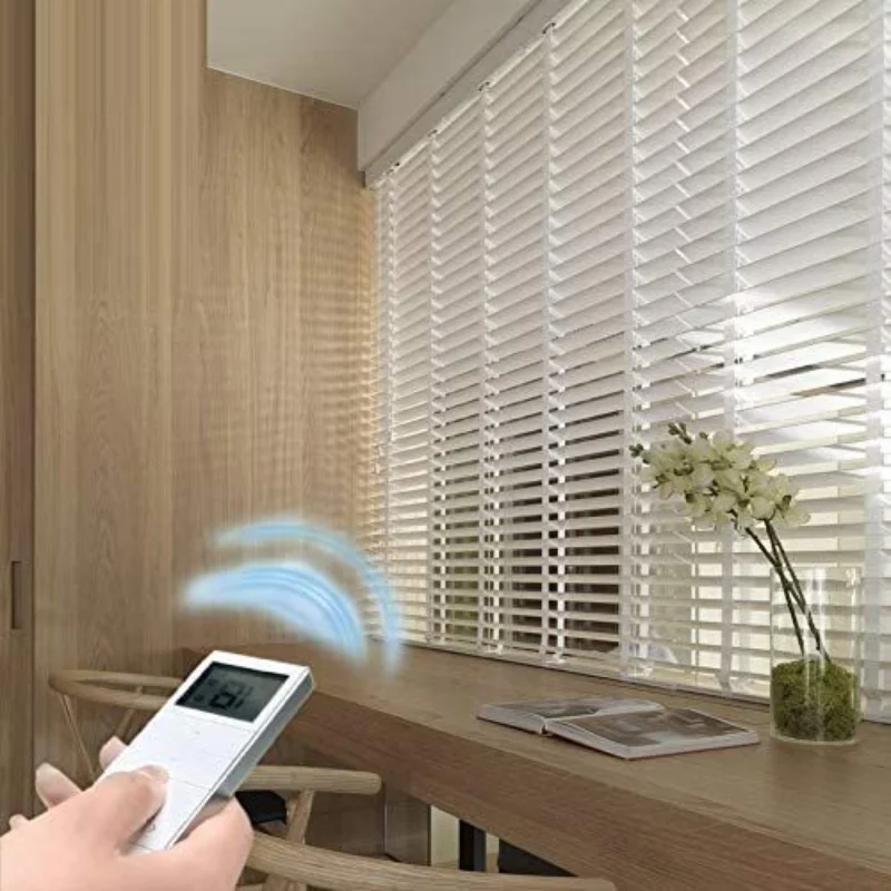 Motorized Wooden Blinds