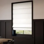 Osaka Faux Silk Ice White Roman Blind Dubai