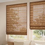 Rosario Chestnut & Demerara Roman Blind Dubai