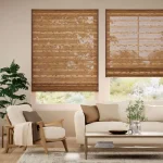 Rosario Chestnut & Demerara Roman Blind in Dubai