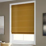Velvet Antique Gold Roman Blind Dubai