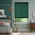 Velvet Jade Green Roman Blind in Dubai