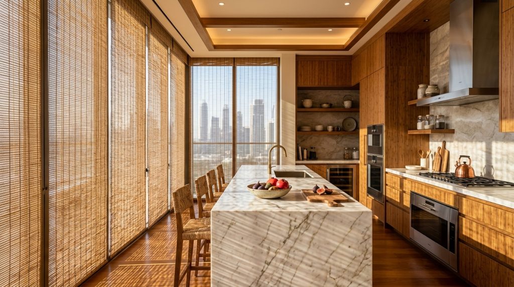 Bamboo Blinds for kitchen