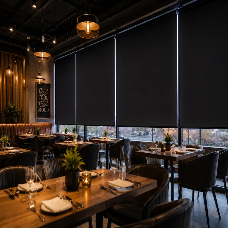 Blackout Blinds Resturants and Cafes
