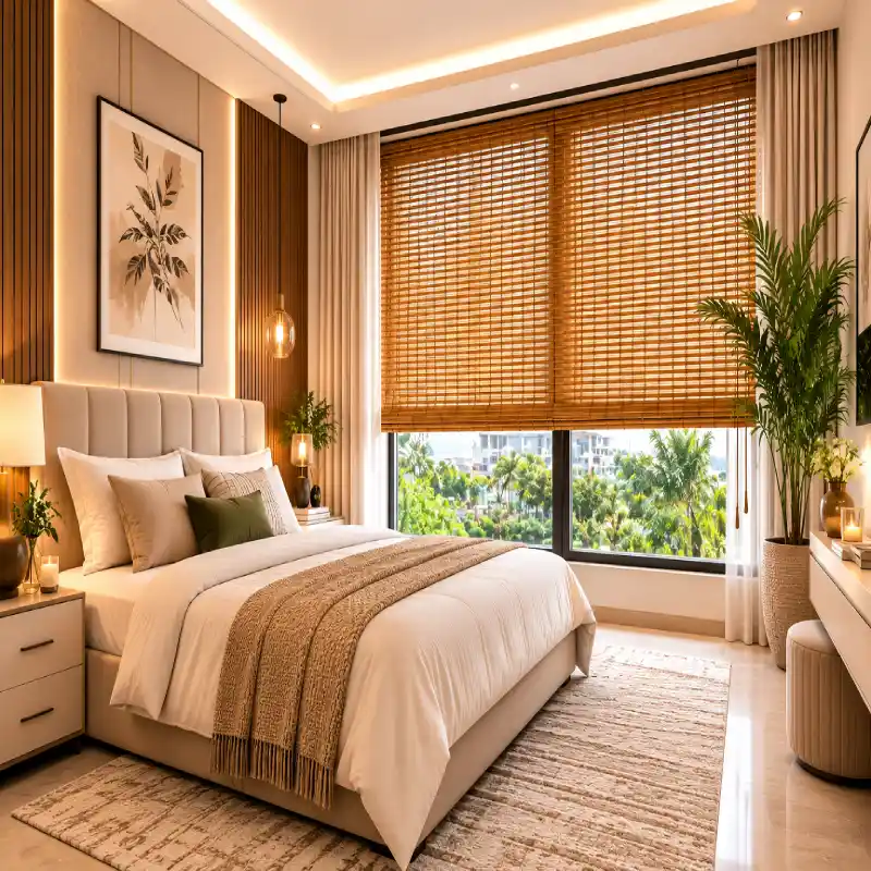 Bamboo Blinds for Bedrooms in Arjan