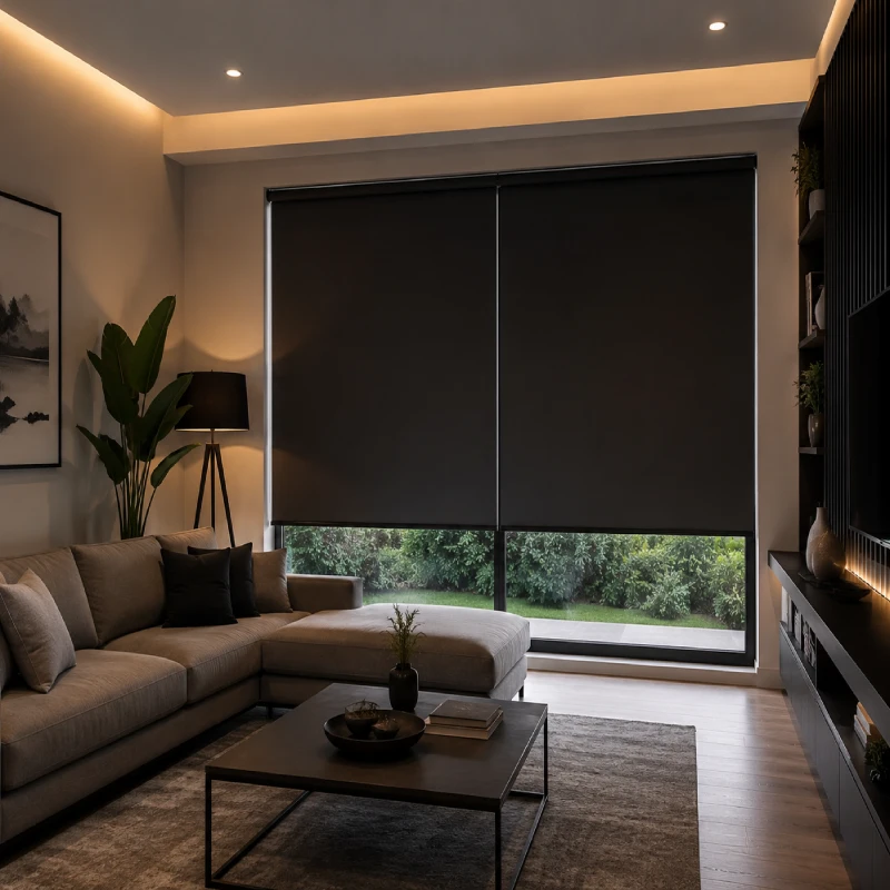 Blackout Blinds for livingroom in Dubai